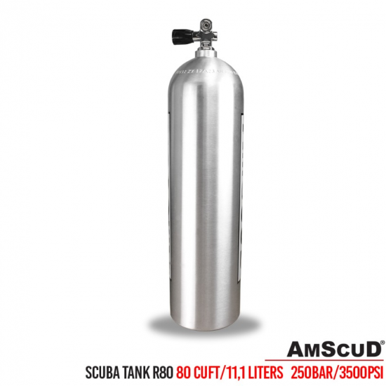 AmScuD Tabung Selam/Scuba Tank/Scuba Cylinder Alluminium R80 Cuft / 11.1 liter